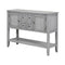 Supfirm TREXM Cambridge Series  Ample Storage Vintage Console Table with Four Small Drawers and Bottom Shelf for Living Rooms, Entrances and Kitchens (Antique Gray, OLD SKU: WF190263AAE)