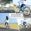 Supfirm Ladys Bike, 7 Speed, Steel Frame, Multiple Colors