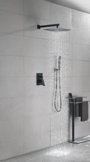 Supfirm 10 inch Shower Head Bathroom Luxury Rain Mixer Shower Complete Combo Set Wall Mounted