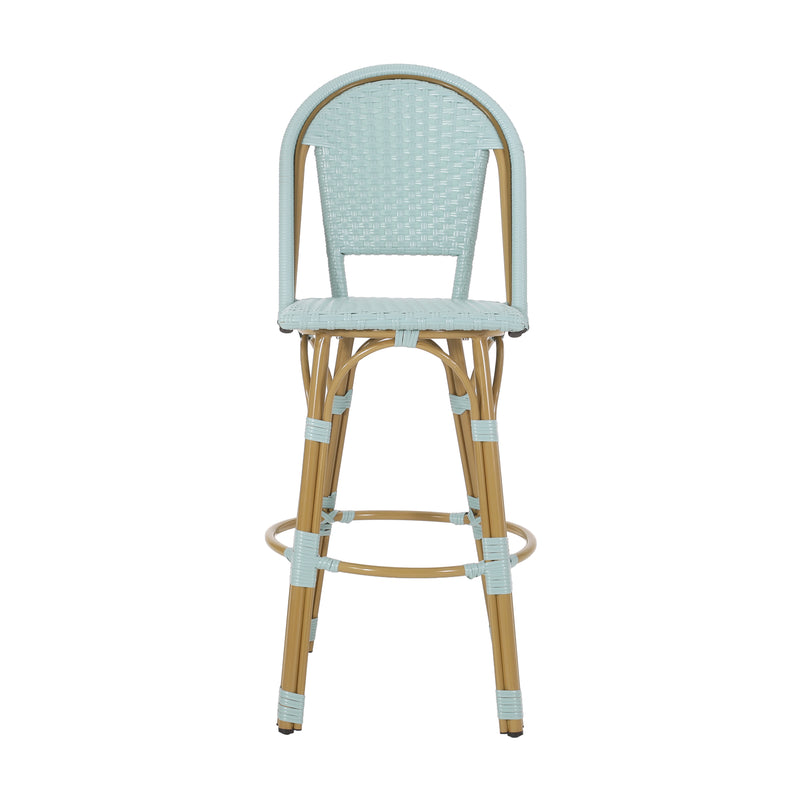 Supfirm Wicker Outdoor 29.25'' Bar Stool