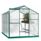 Supfirm Polycarbonate Greenhouse,6'x 8' Heavy Duty Walk-in Plant Garden Greenhouse for Backyard/Outdoor