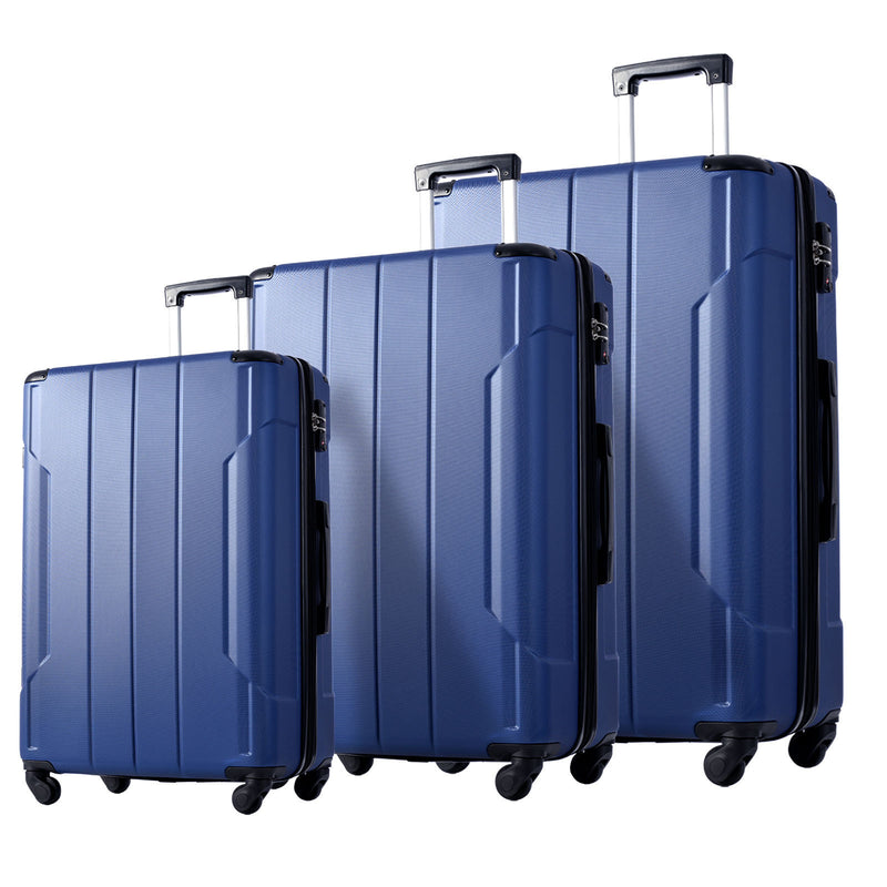 Supfirm Hardshell Luggage Sets 3 Pcs Spinner Suitcase with TSA Lock Lightweight 20''24''28''