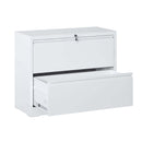 Supfirm Lateral File Cabinet 2 Drawer, White Filing Cabinet with Lock, Lockable File Cabinet for Home Office, Locking Metal File Cabinet for Legal/Letter/A4/F4 Size