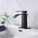 Supfirm Waterfall Spout Bathroom Faucet,Single Handle Bathroom Vanity Sink Faucet