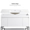 48" Bathroom Vanity with Sink,Bathroom Vanity Cabinet with Two Soft Close Cabinet Doors & soft-close Drawers,Bathroom Storage Cabinet with a Lower Open Shelf,with Metal Legs,White Ceramic Sink,White - Supfirm