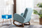 Supfirm COOLMORE  living  room Comfortable  rocking chair  living room chair   Light  Blue