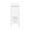 Supfirm TREXM Cambridge Series  Ample Storage Vintage Console Table with Four Small Drawers and Bottom Shelf for Living Rooms, Entrances and Kitchens (White, OLD SKU: WF190263AAA)