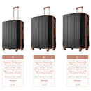 Supfirm Hardshell Luggage Sets 3 Pcs Spinner Suitcase with TSA Lock Lightweight 20''24''28''