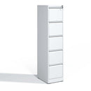 Supfirm 5 Drawer Metal Vertical File Cabinet with Lock Office Home Steel Vertical File Cabinet for A4 Legal/Letter Size