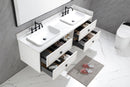 72*23*21in Wall Hung Doulble Sink Bath Vanity Cabinet Only in Bathroom Vanities without Tops - Supfirm