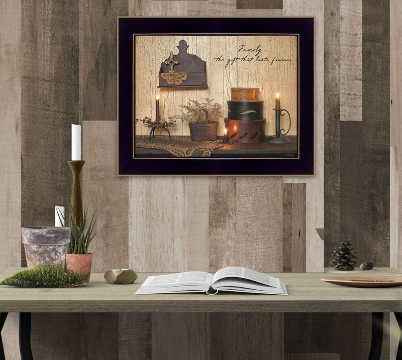 Supfirm "Forever Family" By Susan Boyer, Printed Wall Art, Ready To Hang Framed Poster, Black Frame - Supfirm