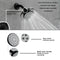 Supfirm Matte Black 6 Inch Shower Faucet wih Tub Spout Combo