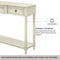 Supfirm TREXM Console Table Sofa Table with Drawers for Entryway with Projecting Drawers and Long Shelf (Antique White, OLD SKU: WF189574AAK)