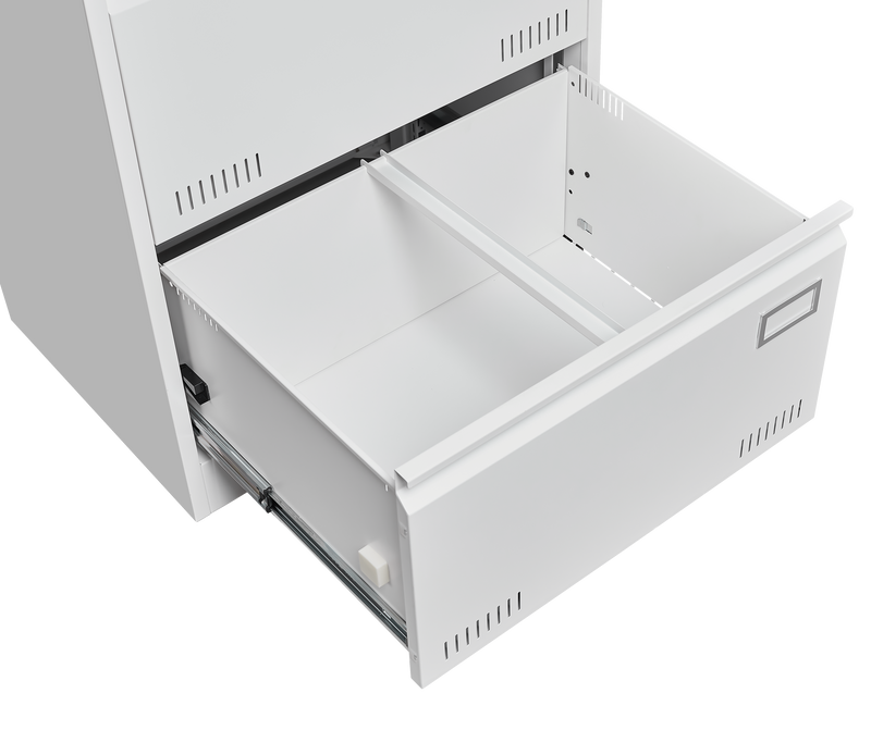 Supfirm Filing Cabinet Lateral File Cabinet 3 Drawer, White Filing Cabinets with Lock, Locking Metal File Cabinets Three Drawer Office Cabinet for Legal/Letter/A4/F4 Home Offic