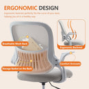 Sweetcrispy Drafting Tall Office Chair Ergonomic High Desk Chair with Flip-up Armrests - Supfirm