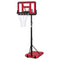 Supfirm Use for Outdoor Height Adjustable 4.8 to 7.7ft Basketball Hoop 44 Inch Backboard Portable Basketball Goal System with Stable Base and Wheels