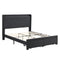 Queen Size Bed Frame with 2 Storage Drawers, Upholstered Bed Frame with Wingback Headboard Storage Shelf Built-in USB Charging Stations and Strong Wood Slats Support, No Box Spring Needed, Dark Gray - Supfirm