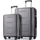 Supfirm Expanable Spinner Wheel 2 Piece Luggage Set ABS Lightweight Suitcase with TSA Lock 20inch+24inch