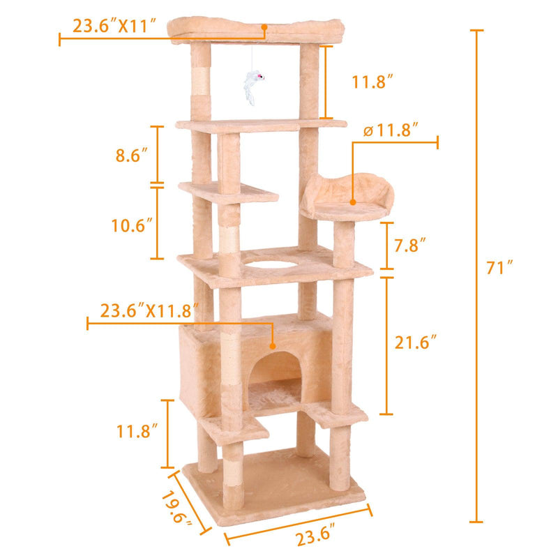 Cat Climbing Frame Cat Tree - Supfirm