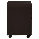 Supfirm Cappuccino 3-Drawer File Cabinet