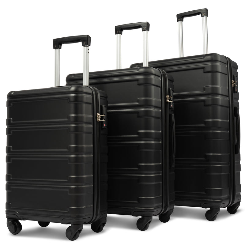 Supfirm Hardshell Luggage Sets 3 Pcs Spinner Suitcase with TSA Lock Lightweight 20''24''28''