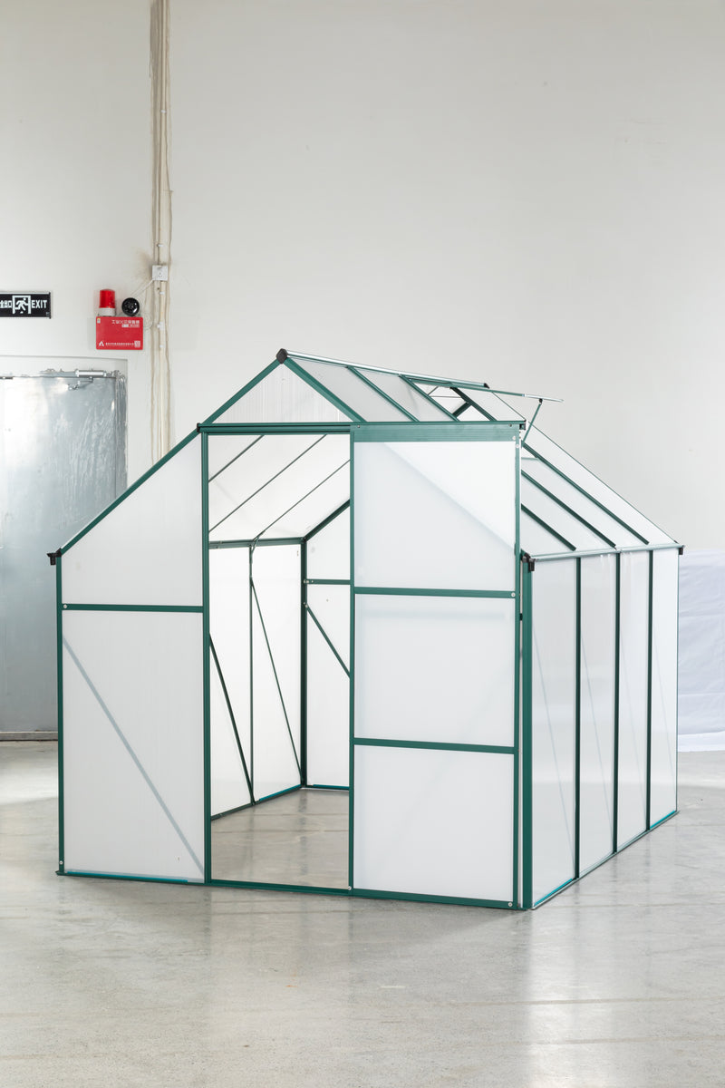 Supfirm Green-6 x 8 FT Outdoor Patio Greenhouse