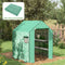 Supfirm 1 Piece Walk-in Greenhouse Replacement Cover for 01-0472 w/ Roll-up Door and Mesh Windows, 55"x56.25"x74.75" Reinforced Anti-Tear PE Hot House Cover (Frame Not Included), Green