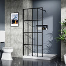 Supfirm Goodyo 34" X 72" Shower Door Walk-in Black Finish