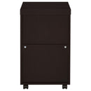 Supfirm Cappuccino 3-Drawer Mobile File Cabinet