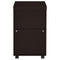 Supfirm Cappuccino 3-Drawer Mobile File Cabinet