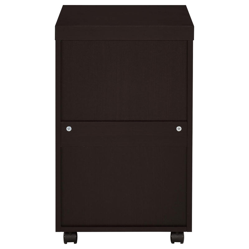 Supfirm Cappuccino 3-Drawer Mobile File Cabinet