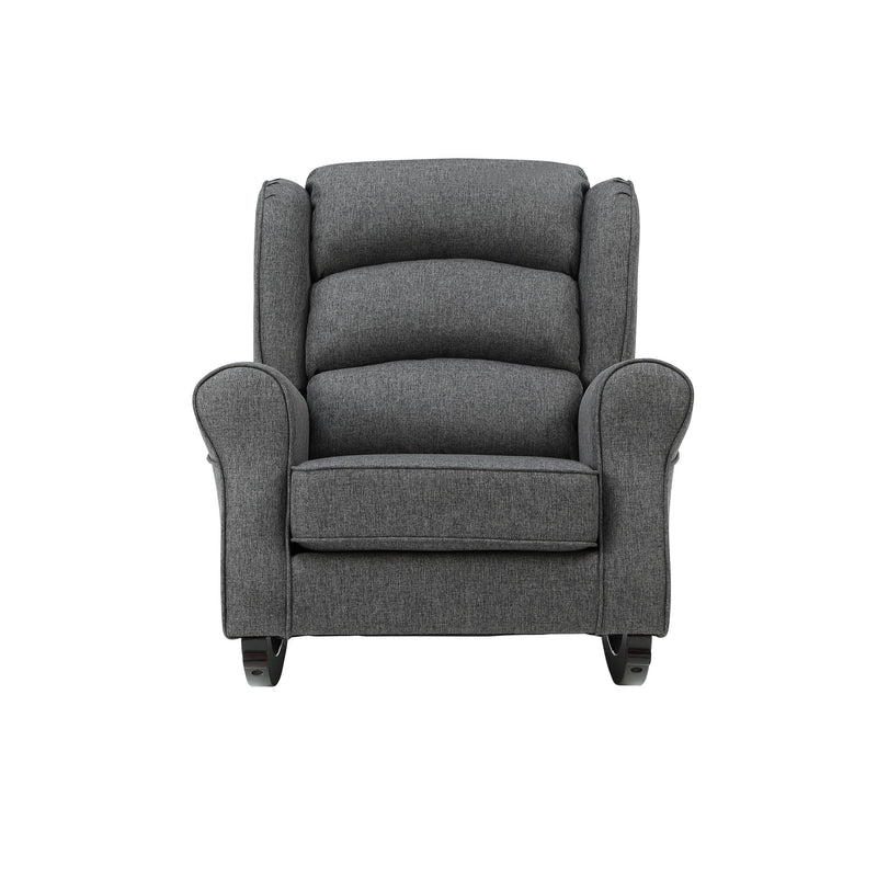 Supfirm ACME Fabien Rocking Chair, Gray Fabric AC02183