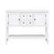 Supfirm TREXM Cambridge Series  Ample Storage Vintage Console Table with Four Small Drawers and Bottom Shelf for Living Rooms, Entrances and Kitchens (White, OLD SKU: WF190263AAA)