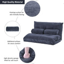 Orisfur. Lazy Sofa Adjustable Folding Futon Sofa Video Gaming Sofa with Two Pillows - Supfirm