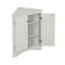 Supfirm Grey Triangle Bathroom Storage Cabinet with Adjustable Shelves, Freestanding Floor Cabinet for Home Kitchen