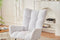 Supfirm Rocking Chair Nursery, Solid Wood Legs Reading Chair with Faux Fur Upholstered , Nap Armchair for Living Rooms, Bedrooms, Offices, Best Gift,White Faux Fur