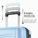 Supfirm Expanable Spinner Wheel 2 Piece Luggage Set ABS Lightweight Suitcase with TSA Lock 20inch+28inch