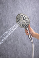 Supfirm 6 In. Detachable Handheld Shower Head Shower Faucet Shower System