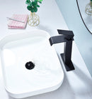 Supfirm Waterfall Spout Bathroom Faucet,Single Handle Bathroom Vanity Sink Faucet