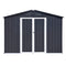 Supfirm Metal garden sheds 6ftx8ft outdoor storage sheds Dark-grey