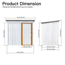 Supfirm Outdoor storage sheds 5ftx3ft