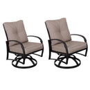 Supfirm Modern Dining Swivel Chair With Back and Seat Cushion, Set of 2