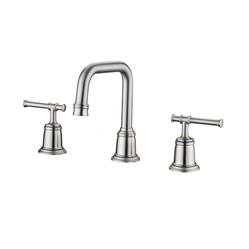 Supfirm Widespread Bathroom Faucet With Drain Assembly