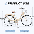 Supfirm Ladys Bike, 7 Speed, Steel Frame, Multiple Colors