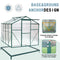 Supfirm Polycarbonate Greenhouse,6'x 8' Heavy Duty Walk-in Plant Garden Greenhouse for Backyard/Outdoor