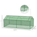 Supfirm 71" x 36" x 28" Mini Greenhouse Portable Hot House for Plants with Large Zipper Windows for Outdoor, Indoor, Garden, Green