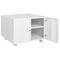 Supfirm Office furniture Copier Cabinet white 2 door steel copier stand mobile pedestal file Printer Stand