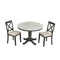 Orisfur. 5 Pieces Dining Table and Chairs Set for 4 Persons, Kitchen Room Solid Wood Table with 4 Chairs - Supfirm