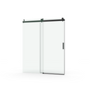 Supfirm Elan 56 to 60 in. W x 76 in. H Sliding Frameless Soft-Close Shower Door with Premium 3/8 Inch (10mm) Thick Tampered Glass in Matte Black 22D01-60MB