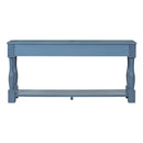 Supfirm TREXM Console Table 63" Long Console Table with Drawers and Shelf for Entryway, Hallway, Living Room (Navy, OLD SKU: WF299371AAM)